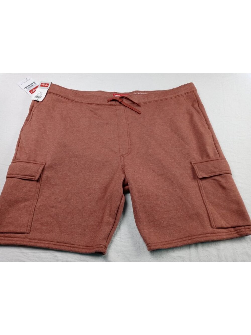 Wrangler Athletic Fit Unlimited BROWN 2XL  Shorts Flex Waistband pocket cargo